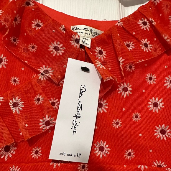 Miss Selfridge Mini Floral Asymmetrical Dress - Picture 7 of 9
